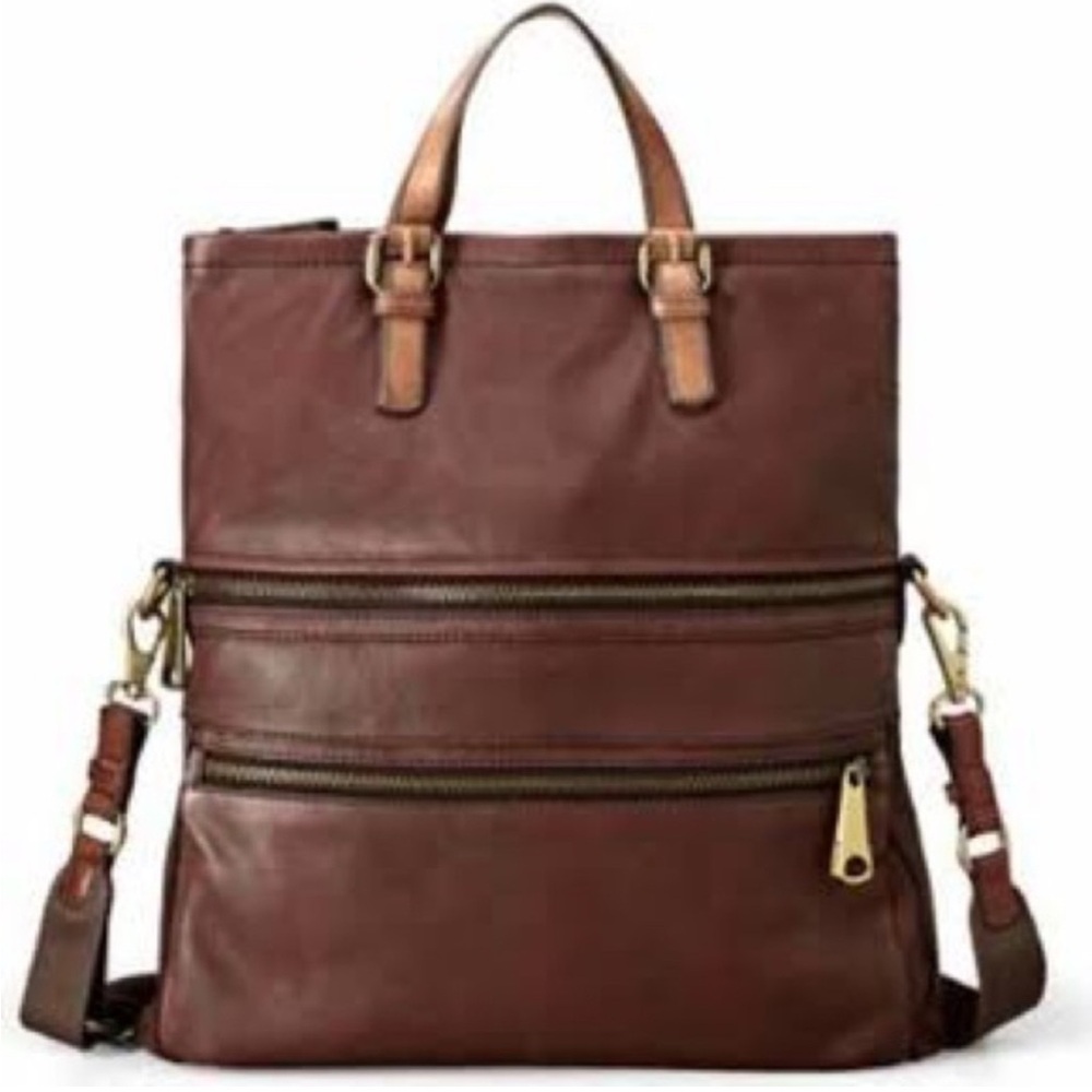 Explorer tote Fossil leather